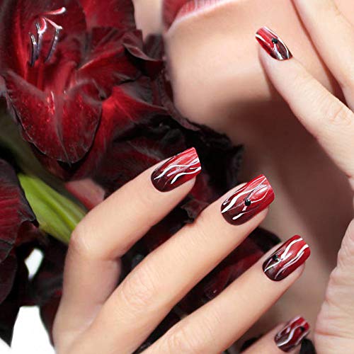 AFUNTA - Juego de 5 pinceles para decoración de uñas y 5 herramientas para pintar diseños de uñas, dibujo fino, pintura de flores