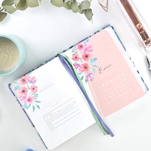 Agenda Académica 2020-2021 Anna - Día Página A6 - Tapa Dura En Tela - Takenote Agendas - Agenda Bilingüe Español - Inglés (A6)