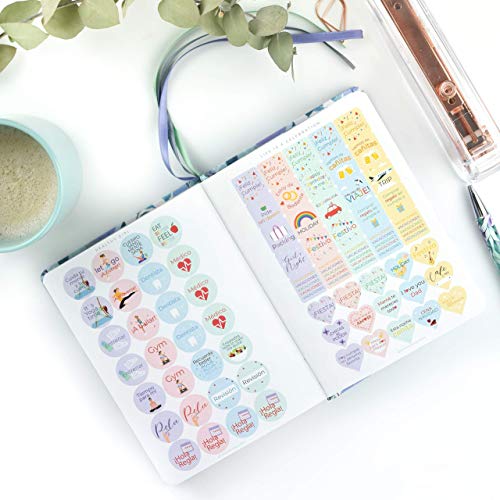 Agenda Académica 2020-2021 Anna - Día Página A6 - Tapa Dura En Tela - Takenote Agendas - Agenda Bilingüe Español - Inglés (A6)