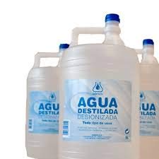 Agua destilada garrafa 5 lto