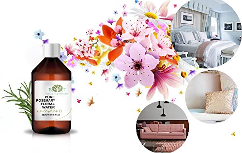 Agua Floral Puro Ecológico Hidrolato de Romero ORGÁNICO Loción Piel Grasa Tónico anti Acné 500 ml