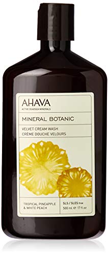AHAVA Mineral Botanic Crema de Lavado Piña y Durazno Blanco - 500 ml.