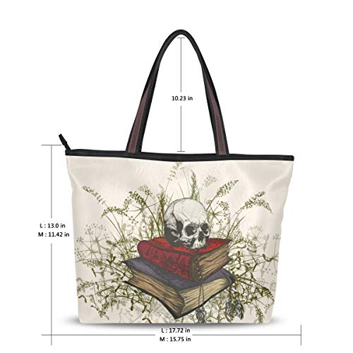 Ahomy - Bolso bandolera con diseño de calavera en la Occulta para llevar al aire libre, gimnasio, senderismo, picnic, viajes, playa, color Multicolor, talla L