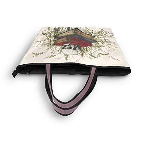 Ahomy - Bolso bandolera con diseño de calavera en la Occulta para llevar al aire libre, gimnasio, senderismo, picnic, viajes, playa, color Multicolor, talla L