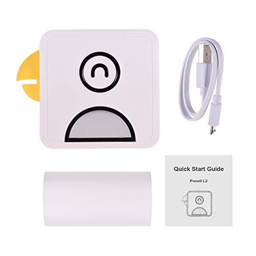 Aibecy-Impresora térmica de bolsillo Poooli Impresora inalámbrica inalámbrica de 58 mm 300dpi para imprimir etiquetas Listas Fotos Hacer diarios Planificador de cuentas manuales para Android iOS