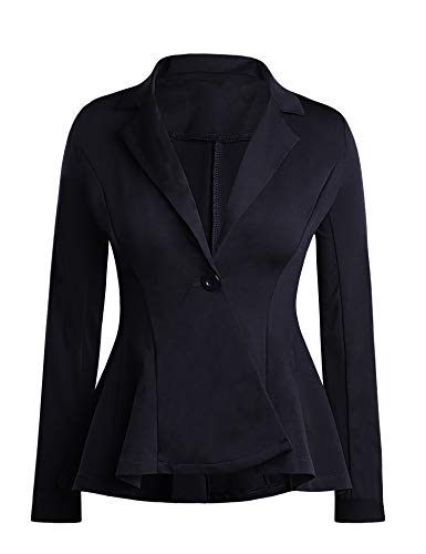 Aibrou Chaqueta de Traje para Mujer,Clásica Informal Blazers Elegante para Oficina