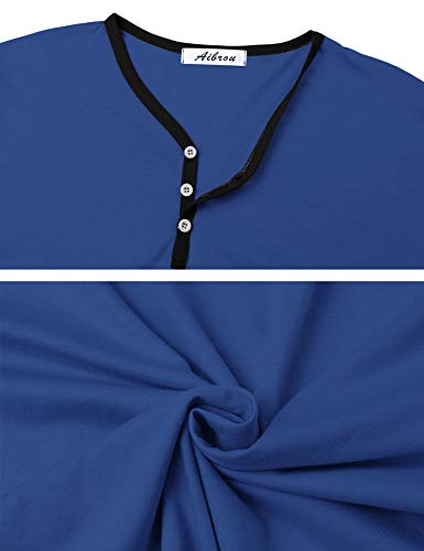 Aibrou Pijama Hombre Invierno de 100% Algodón Conjuntos de Pijamas para Hombre Manga Larga