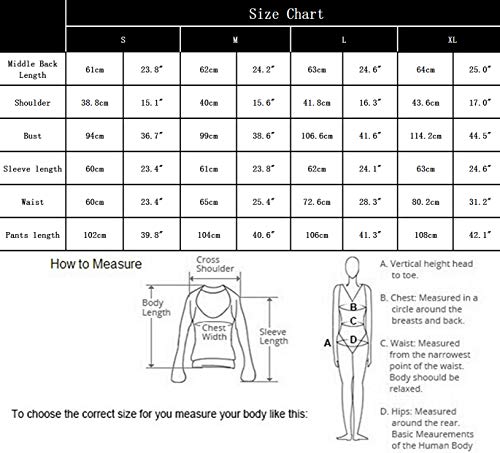 Aibrou Pijamas Mujer Algodón Invierno 2 Piezas,Ropa de Casa Dormir Casual Camiseta y Pantalones Largo Conjuntos Suave y Comodo S-XXL