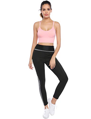 Aibrou Sujetador Deportivo Mujer Push Up (1/2/3pack) con Almohadillas Extraíbles,Bra Deporte sin Costuras para Yoga/Fitness/Run/Ejercicio/USA de Diaria