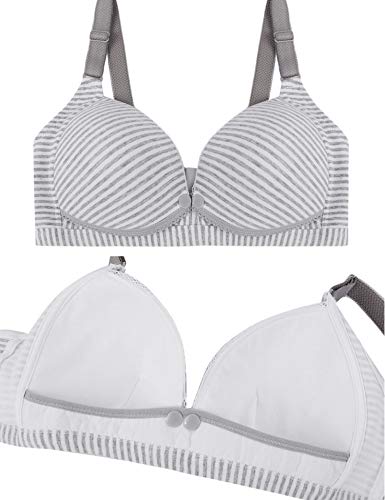 Aibrou Sujetador Lactancia Maternidad Sostenes de Lactancia Algodón Sujetadores Premamá y de Lactancia Sin Aros
