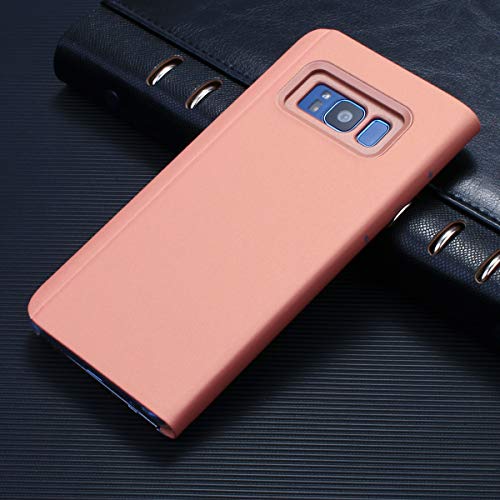 AICase Funda para Samsung Galaxy S8,Samsung Clear View Cover Flip Cover Carcasa,Soporte Plegable,Case de Teléfono para Samsung Galaxy S8