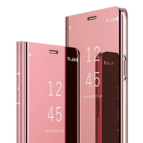 AICase Funda para Samsung Galaxy S8,Samsung Clear View Cover Flip Cover Carcasa,Soporte Plegable,Case de Teléfono para Samsung Galaxy S8