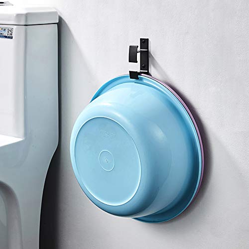 AICHUANGBAO El Fregadero doméstico, el Gancho del Fregadero, el punzón Libre de Aluminio montado en la Pared es fácil de Instalar, Ahorra Espacio de instalación, Accesorios de baño, Negro