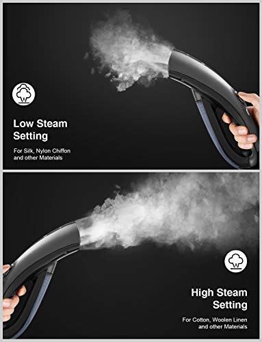 AICOK Planchas Verticales, 15s Rápida de Calor Plancha Ropa Vapor Vertical,Doble Ajuste de Vapor, con Set de Viaje Profesional, Prevenir Escupe Agua, Plancha de Viaje, Portátil para el Hogar y Viaje