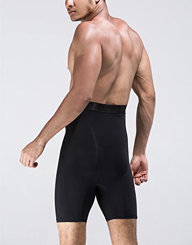 AIEOE - Ropa Interior Adelgazante para Hombre Moldeador Abdominal Slip Calzoncillos Adelgazantes Transpirable - Negro - Talla ES S