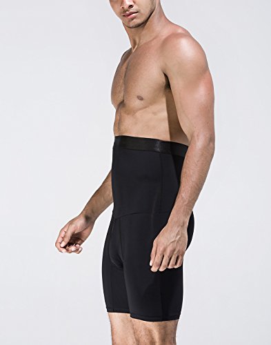 AIEOE - Ropa Interior Adelgazante para Hombre Moldeador Abdominal Slip Calzoncillos Adelgazantes Transpirable - Negro - Talla ES S