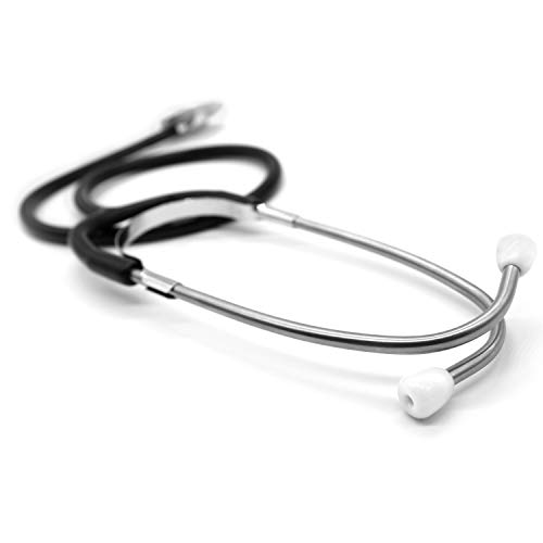 AIESI® Fonendoscopio Profesional de doble cabeza para adultos color negro DOCTOR B-SCOPE # Garantía de 24 meses