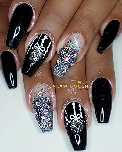 AIMEILI Esmalte Semipermanente De Uñas Soak Off UV LED Uñas De Gel Negra - Blackpool (007) 10ml