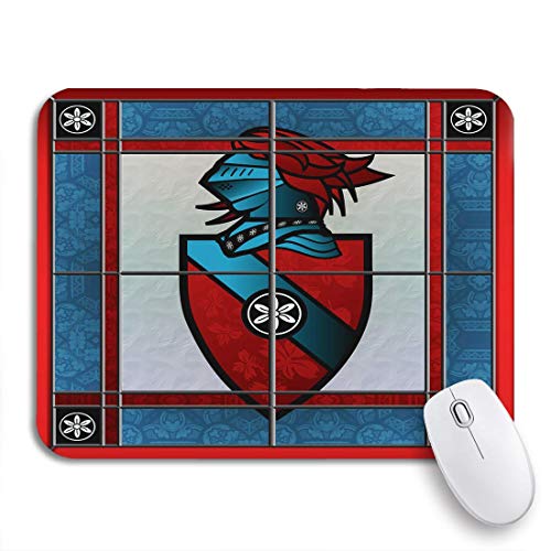 AIMILUX Alfombrilla Raton Alfombrilla Gaming Alfombrilla,Armadura Vidriera de Armas Ventana Castillo Artesanía,para computadora con Base de Goma Antideslizante para Laptop con computadora y PC