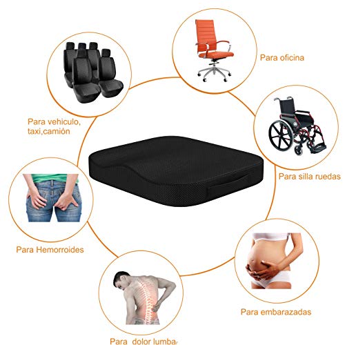 AIMO ESPAÑA COJN SC-007 ortopedido y anatomico, Silla Ruedas, Libera presiones de próstata y hemorroides, Hernias, Proporciona una cómoda sentada,