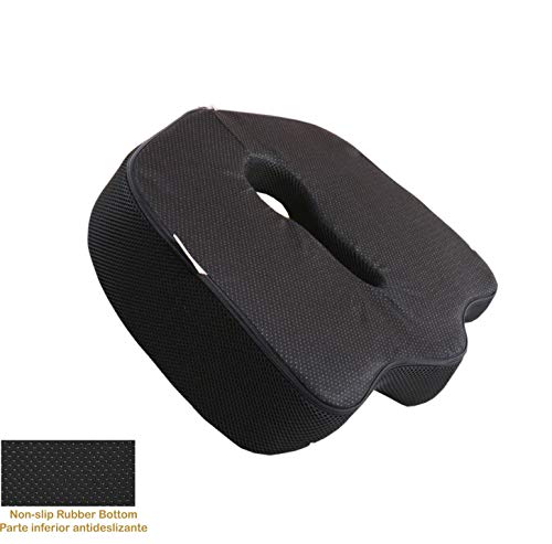 AIMO Spain COJÍN COXIS SC001 ortopédico Alivia presión, coxis, Ideal para Oficina, Silla Ruedas, Auto,