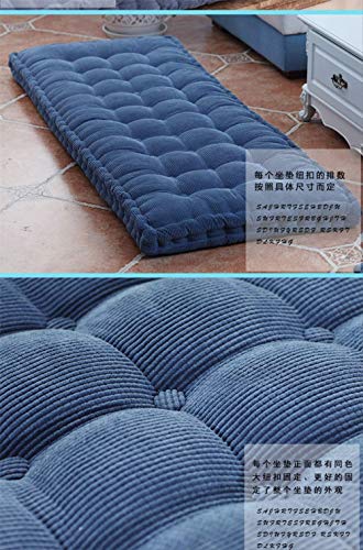 AINIYUE Cojines para tumbonas, Almohadilla portátil para Espesar para Patio, colchoneta para Silla reclinable para Cama, Ideal para decoración de Oficina en el hogar 40x110cm Azul