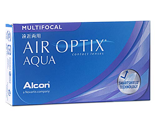 AIR OPTIX Lentes de contacto multifocales mensuales, R 8.6, D 14.2, 1.75 dioptría, adición alta - 3 lentillas