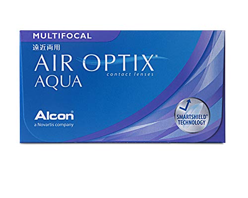 AIR OPTIX Lentes de contacto multifocales mensuales, R 8.6, D 14.2, 1.75 dioptría, adición alta - 3 lentillas