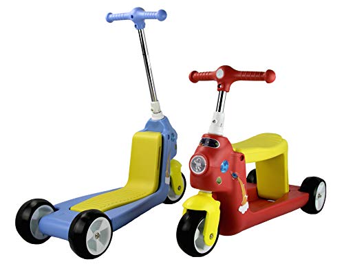 Airel Patinete 2 en 1 | Patinete Reversible | Patinete de 3 Ruedas | Scooter 2 en 1 | Correpasillos Bicicleta Niños