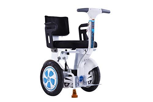 Airwheel A6TS - Silla de ruedas eléctrica ligera y todoterreno dirigida con el propio cuerpo a través del autoequilibrio. Versión manillar.
