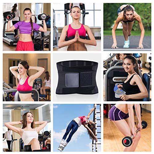 AISITIN Faja Reductora, Faja Lumbar Trimmer de Cintura Neopreno Cinturón de Sudor Cinturón de Fitness para acelerar la pérdida de Peso Quema de Grasa Efecto Faja Reductora Adelgazante para Hombre（XL）