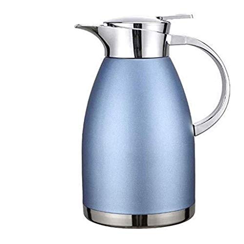 AJH Botella de Agua aislada Jarra térmica para café, Termo de Doble Pared con Aislamiento al vacío, Acero Inoxidable, 12 Horas de retención de Calor para of