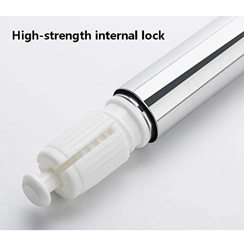 Ajustable Barra De Cortina Extensible,sin Taladro Inoxidable Polo De Tensión para Baño Hanger Balcón Sección De Ropa Dormitorio-a 148-280cm(58-110inch)