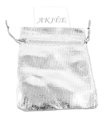 AKIEE Aros De Plata de Ley 925 Con Cruz Pluma Pendientes para Mujer Hombre (Cruz)