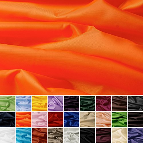 aktivstoffe (1,99€/m) Seda Tafetán - 100% poliéster - por Metro - 27 Colores (Naranja)