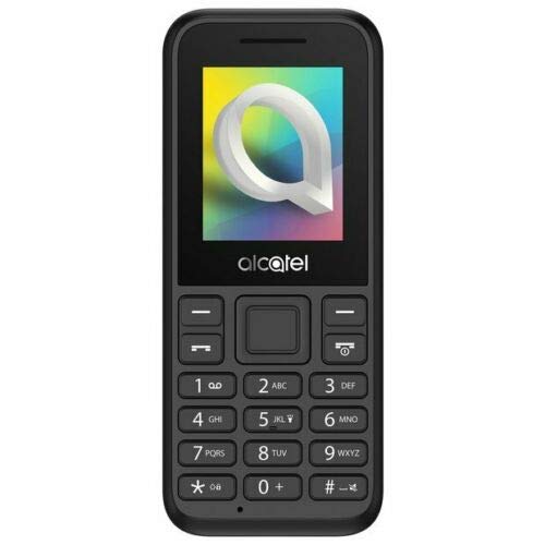 Alcatel 1066D - Telefono móvil de fácil uso, Pantalla de 1.8” QQVGA, 2G, cámara trasera CIF, 4MB de RAM, 4MB de ROM, batería 400mAh (Negro)