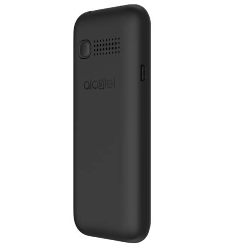 Alcatel 1066D - Telefono móvil de fácil uso, Pantalla de 1.8” QQVGA, 2G, cámara trasera CIF, 4MB de RAM, 4MB de ROM, batería 400mAh (Negro)
