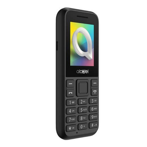 Alcatel 1066D - Telefono móvil de fácil uso, Pantalla de 1.8” QQVGA, 2G, cámara trasera CIF, 4MB de RAM, 4MB de ROM, batería 400mAh (Negro)