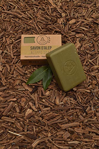 ALEPEO | Jabón de Alepo | Jabón con forma de rosa | Con laurel y aceite de oliva para el cuerpo y el pelo | 100% vegetariano, hecho a mano, sin aceite de palma, sin plástico