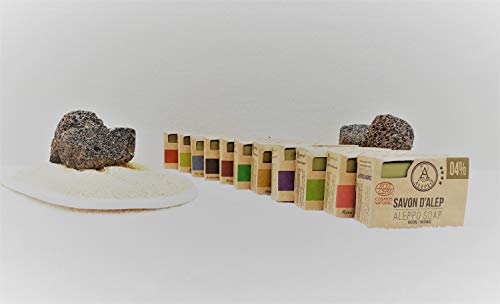 ALEPEO | Jabón de Alepo | Jabón con forma de rosa | Con laurel y aceite de oliva para el cuerpo y el pelo | 100% vegetariano, hecho a mano, sin aceite de palma, sin plástico