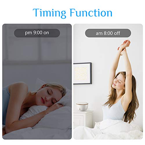 Alexa Humidificador de Aceites Esenciales, Etersky 500ml Difusor de Aromaterapia WiFi, 2 Modos Humidificador Ultrasónico con Temporizador control de APP, Alexa Echo, Google Home para Hogar, Bebé