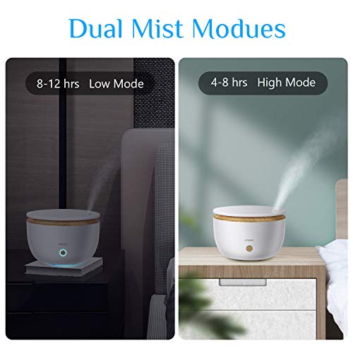 Alexa Humidificador de Aceites Esenciales, Etersky 500ml Difusor de Aromaterapia WiFi, 2 Modos Humidificador Ultrasónico con Temporizador control de APP, Alexa Echo, Google Home para Hogar, Bebé