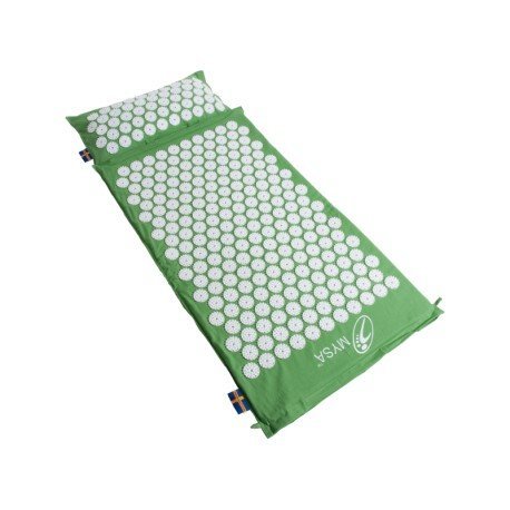ALFOMBRA CON COJÍN DE ACUPRESION CALENTABLE THERMO MYSA: EN FIBRA ECO 100% NATURAL (NO GOMA-ESPUMA: EL MEHOR PARA: DOLOR DE ESPALDA, CONTRACTURAS, TOTAL RELAX, INSOMNIO