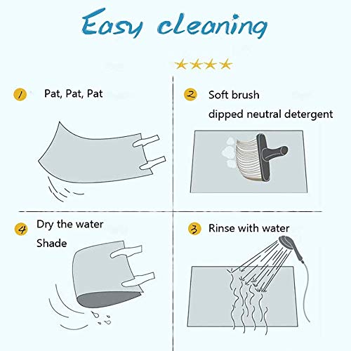 Alfombra de baño antideslizante de felpudo Mármol Alfombrilla goma antideslizante Motivo de superficie de granito con efecto de bosquejo natural y grietas Imagen de estilo antiguo,mostaza y azul pálid