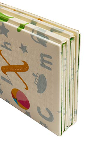 Alfombra infantil plegable Suelo para bebes acolchado alta calidad resistente 2 caras 180 cm x 200 cm (Modelo 2)