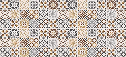 Alfombra VINILICA Estampada Vinilo DE PVC FÁCIL Limpieza Antideslizante Acolchada BALDOSA HIDRÁULICA NALON (50x80cm)