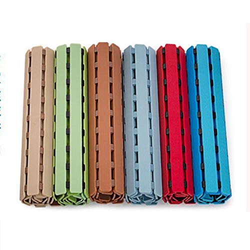 Alfombrilla de Ducha Alfombrilla Antideslizante para baño TPE + PP, con Ventosa y Orificio de Drenaje, Adecuada para baño, Dormitorio, Cocina, etc. Yang WEI Gang