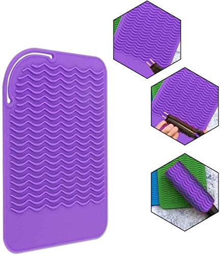 Alfombrilla De Silicona Resistente Al Calor,De Silicona Resistente Al Calor Styling Estación, Estera De Silicona Resistente Al Calor,For Rizar Irons, Plancha De Pelo,Planchas Y Peluquería Herramientas