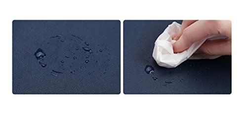 Alfombrilla para ratón de piel sintética resistente al agua de Bubm, alfombrilla perfecta para escribir, para la oficina y el hogar, ultrafina de 2 mm, 80 x 40 cm