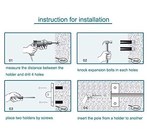 Alicemall Colgador de Toallas Multifuncional Bastidores Colgantes para Accesorios de Cocina y Baño Acero Inoxidable de 40 cm con 10 Ganchos